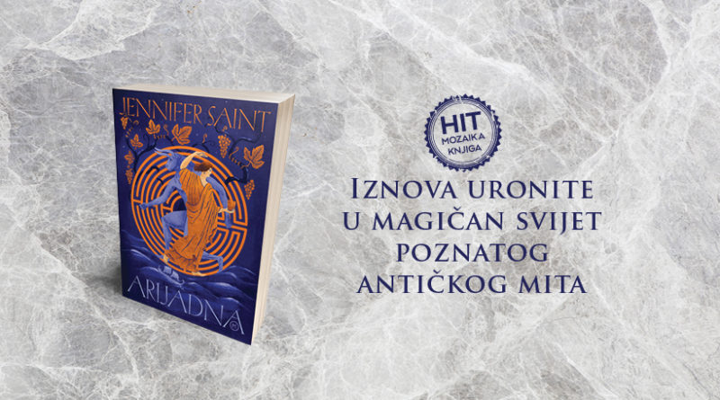 Književni prvijenac „Arijadna“ autorice Jennifer Saint bogat je i vrstan tekst koji iznova zamišlja već stoljećima poznate mitove o Arijadni, Tezeju, Fedri, Minotauru i Dionizu.